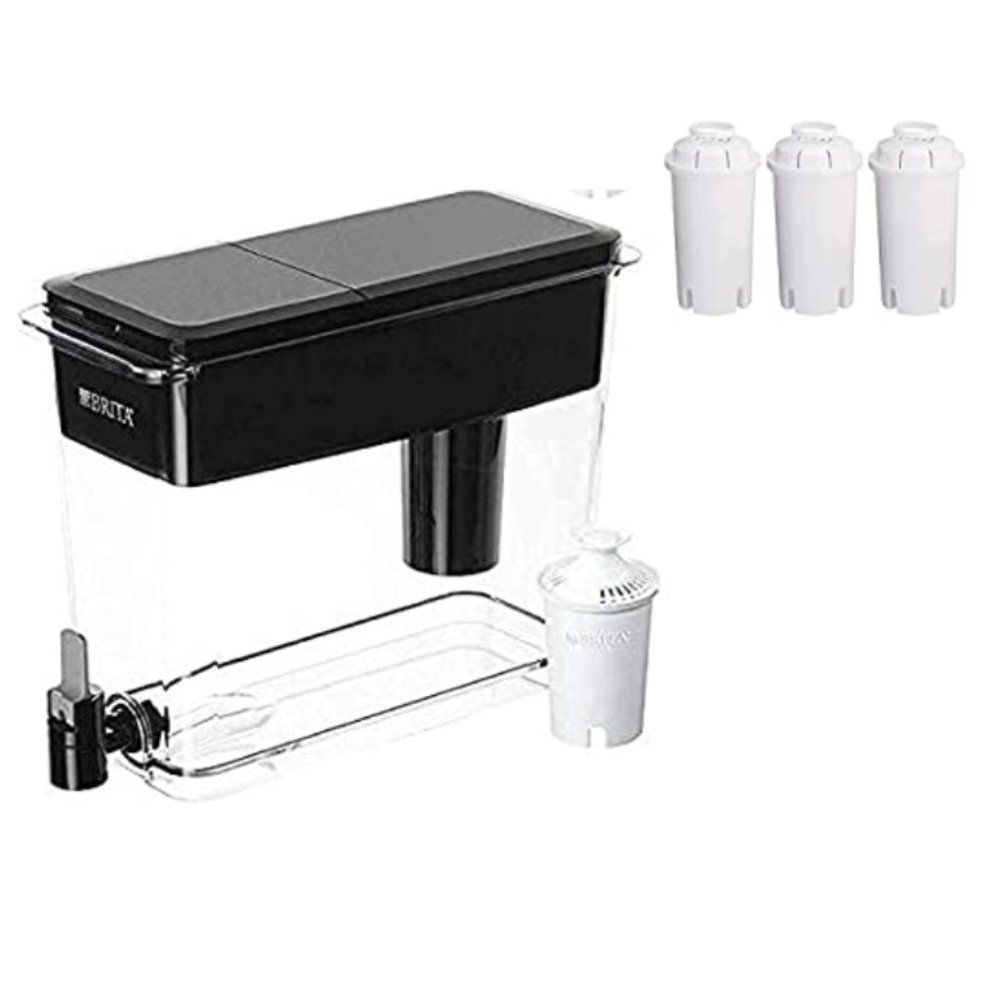 New Brita Extra Large 18 Cup Filtered Water Dispenser with 4 Standard Filters🤩